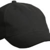 6 Panel Softlining Raver Cap James & Nicholson - black