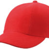 Turned 6 Panel Cap Laminated James & Nicholson - red