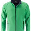 Men's Promo Softshell Jacket James & Nicholson - green navy