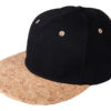 6 Panel Cork Flat Peak Cap James & Nicholson