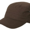 Military Cap James & Nicholson - darkbrown