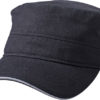 Military Sandwich Cap James & Nicholson - black darkgrey