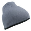 Beanie with Contrasting Border James & Nicholson - lightgrey darkgrey