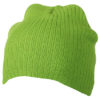 Rib Beanie James & Nicholson - limegreen