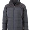 Mens Outdoor Hybrid Jacket James & Nicholson - black