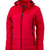 Ladies Outdoor Hybrid Jacket James & Nicholson - red