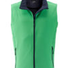 Mens Promo Softshell Vest James & Nicholson - green navy