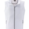 Mens Promo Softshell Vest James & Nicholson - white white