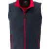 Ladies Promo Softshell Vest  James & Nicholson - iron grey red
