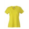 Werbemittel Damen T-Shirt V-Ausschnitt - yellow