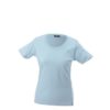 Ladies Basic T Shirt Damenshirt - light blue