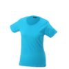 Ladies Basic T Shirt Damenshirt - turquoise