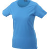 Ladies Basic T Shirt Damenshirt - aqua