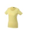 Ladies Basic T Shirt Damenshirt - light yellow