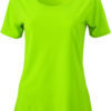 Ladies Basic T Shirt Damenshirt - acid yellow