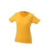 Ladies Basic T Shirt Damenshirt - gold yellow