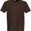 Werbeartikel T Shirt Round Medium - braun