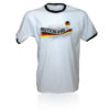 Deutschland T-Shirt Kontrastfarbe weiß/schwarz