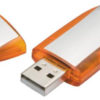USB Stick Silver - USB Sticks inorange PMS 021C