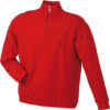 Werbeartikel Sweater Zip - red