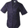 Werbemittel Bluse Business kurzarm - aubergine