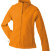 Werbeartikel Jacke Ladies Bonded Fleece - orange/carbon