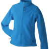 Werbeartikel Jacke Ladies Bonded Fleece - aqua/navy