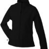 Werbeartikel Jacke Ladies Bonded Fleece - black/red