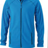 Werbeartikel Fleece Jacke Structure - aqua/navy