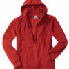Mikro Fleece Zip Hooded Jacket - red