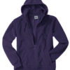 Mikro Fleece Zip Hooded Jacket - aubergine