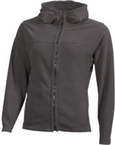 Mikro Fleece Zip Damen Jacke - dark grey