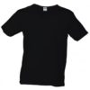 T-Shirt Slim Fit Men mit V-Ausschnitt - black