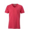 T-Shirt Slim Fit Men mit V-Ausschnitt - light berry