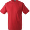 Herren-Shirt Workwear James Nicholson - red