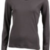 Damen Shirt Long-Sleeved - charcoal