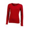 Damen Shirt Long-Sleeved - red