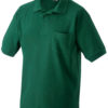 Poloshirt mit Brusttasche - darkgreen