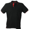 Poloshirts Bi-Color Campus - black red