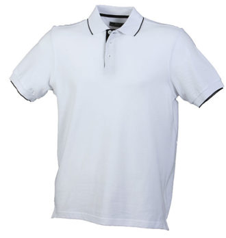 Poloshirts Bi-Color Campus - white black