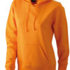 Damen Kapuzen Sweater - orange