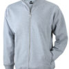 Full Zip Fashion Sweater - greyheather