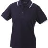 Ladies Tipping Polo - navy white