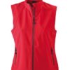 Ladies Softshell Vest - red