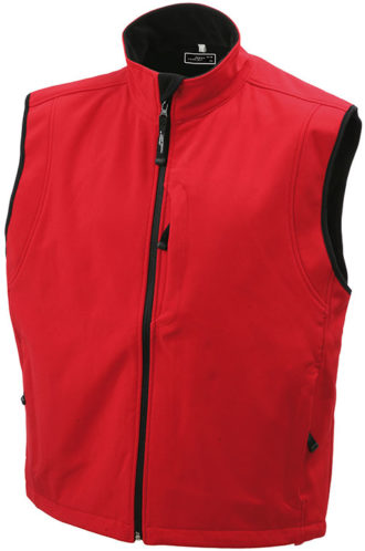 Werbeartikel Bodywarmer Mens Softshell Vest - red
