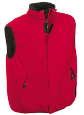 Wattierte Weste mit Innenfutter aus Microfleece - red