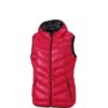 Ladies' Down Vest - magenta/graphite