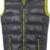 Men s Down Vest - carbon/acid-yellow