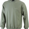 Werbeartikel Sweatshirt Round Pocket Men - khaki