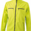 Herren Softshell Jacke Tailord James and Nicholson - acid yellow